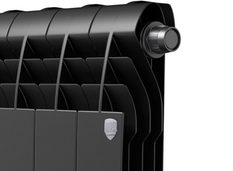 Радиатор черный алюминиевый Royal Thermo Biliner 500/90 (Россия Италия ) - фото 3 - id-p81075223