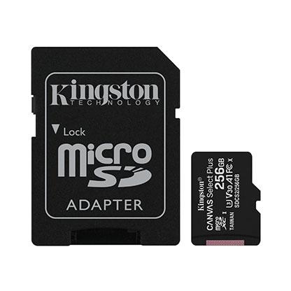 Kingston SDCS2/256GB 256GB Карта памяти microSDXC Canvas Select Plus 100R A1 C10 Card + Adapter