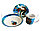 Набор детской посуды Моана Moana чашка тарелка кружка голубая, фото 9