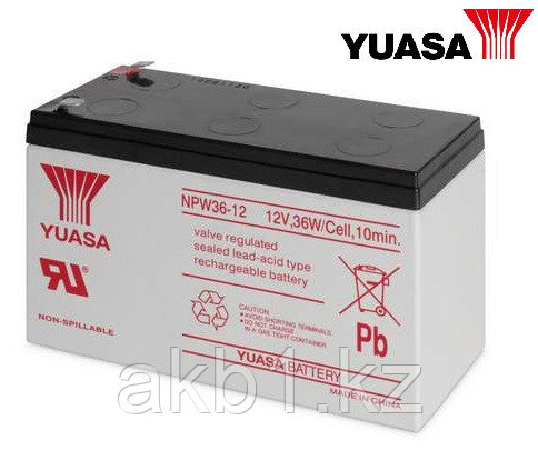 Аккумуляторная батарея Yuasa NPW36-12 12В 7.5 Ач