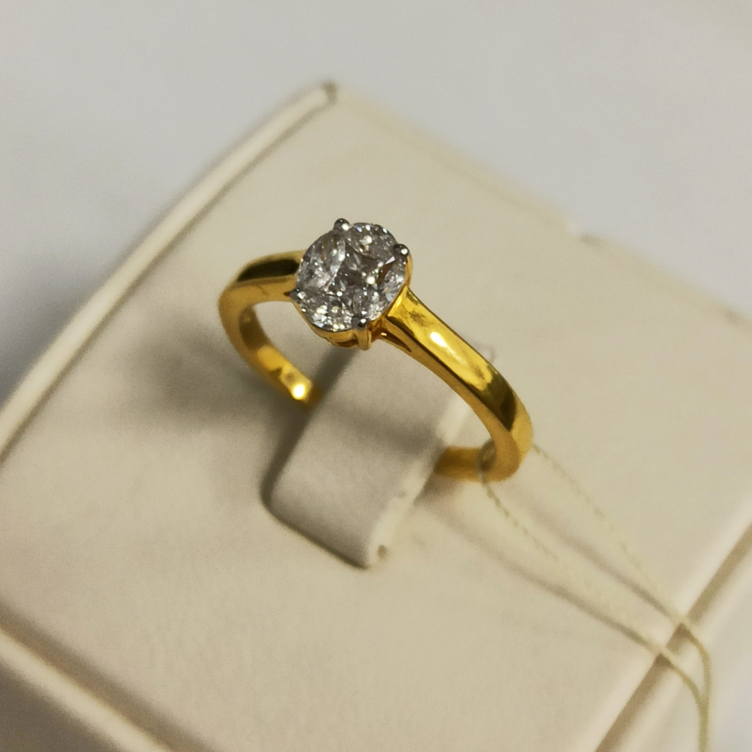 Кольцо с бриллиантами / 17 размер ( Шоурум ) - фото 2 - id-p91068666