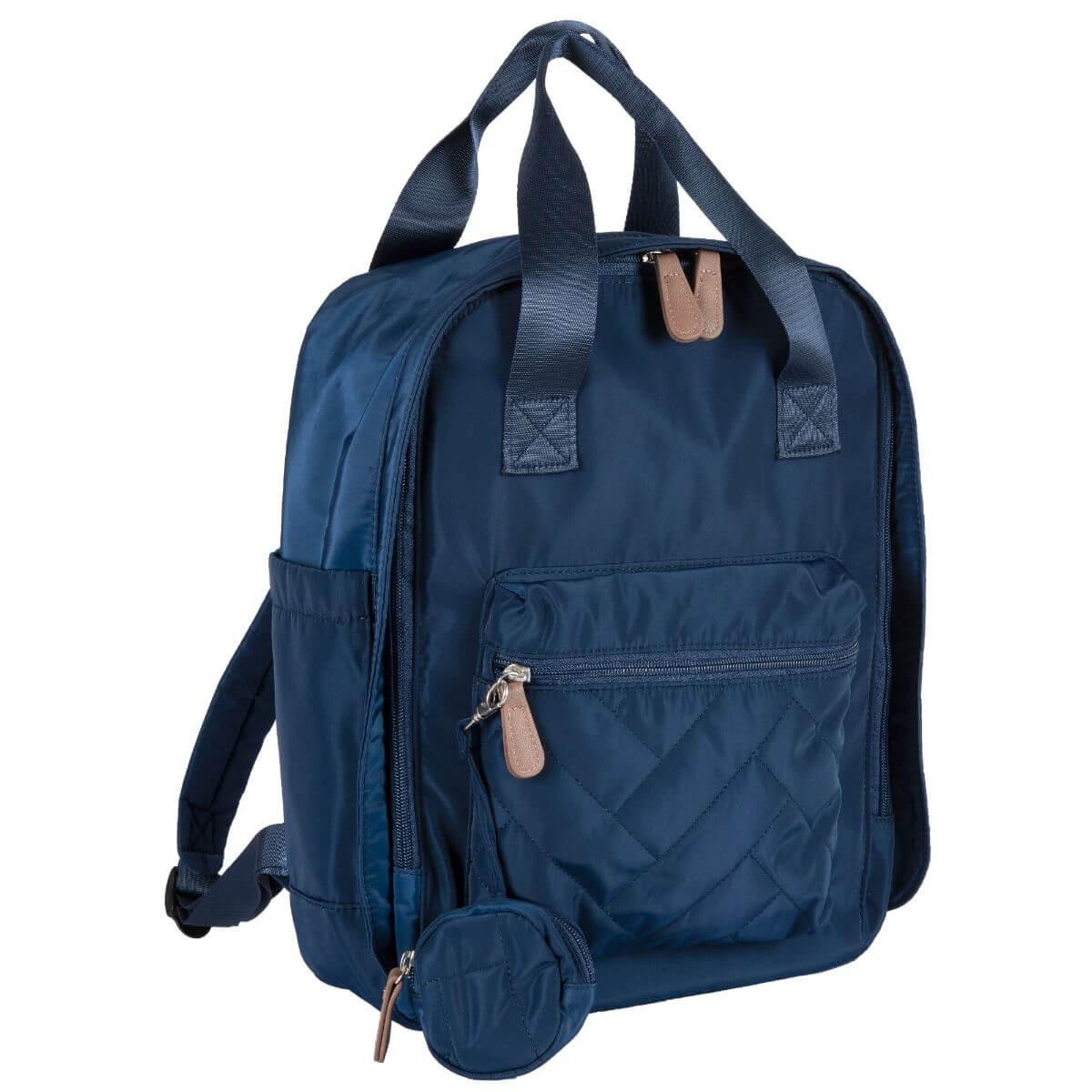Chicco: Сумка-рюкзак для мамы синяя 2020 Осень-Зима