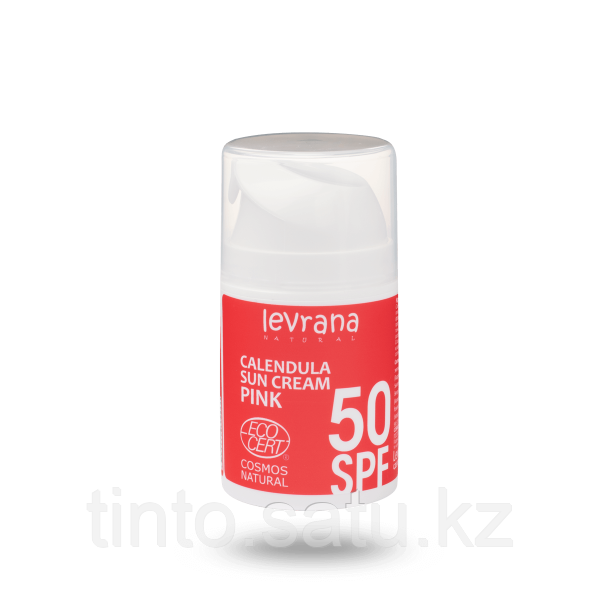 Солнцезащитный крем для лица и тела Календула, SPF50 PINK, 50 мл. Леврана