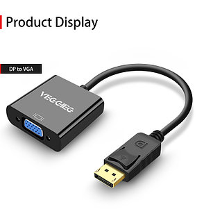 Конвертер Display Port на VGA | Переходник Адаптер VEGGIEG DP - VGA, фото 2