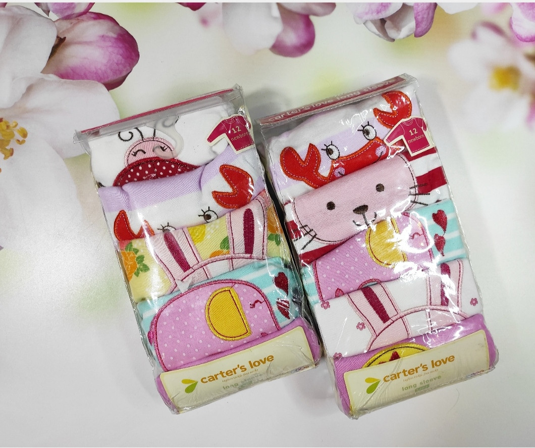 Кофточки Carter's, 5шт, 9-12 мес, для девочки