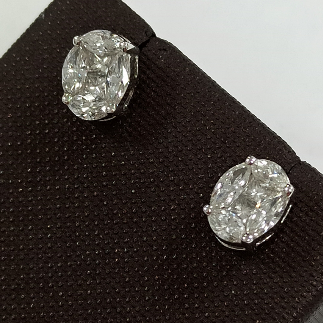 Серьги - пусеты с бриллиантами ( Шоурум ) - фото 1 - id-p81167303