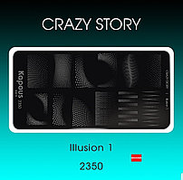 Пластина для стемпинга Crazy story Illusion