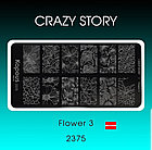Пластина для стемпинга Crazy story Flower, фото 3
