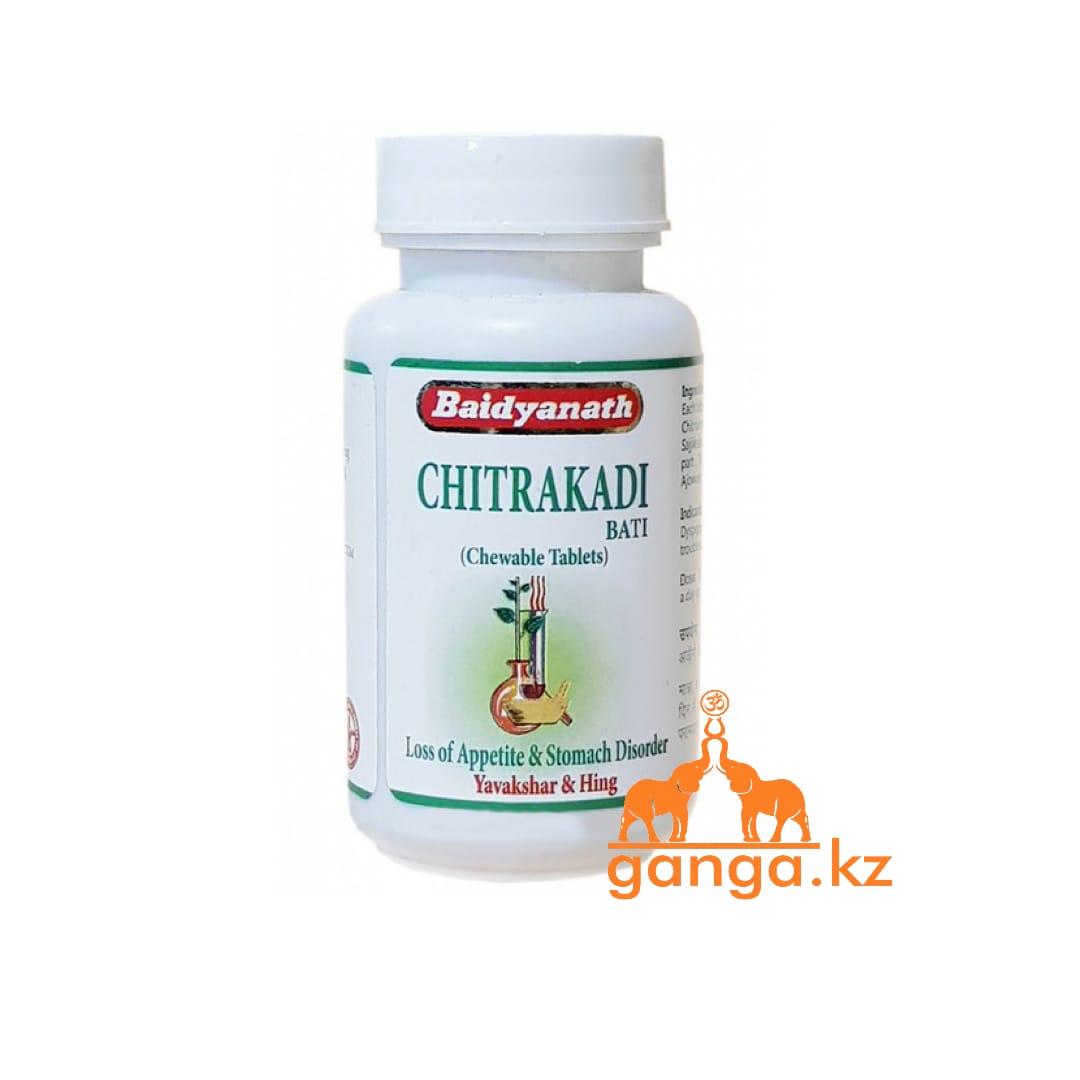 Читракади Вати жевательные таблетки для улучшения пищеварения (Chitrakadi Bati BAIDYANAYH), 80 таб - фото 1 - id-p81163180