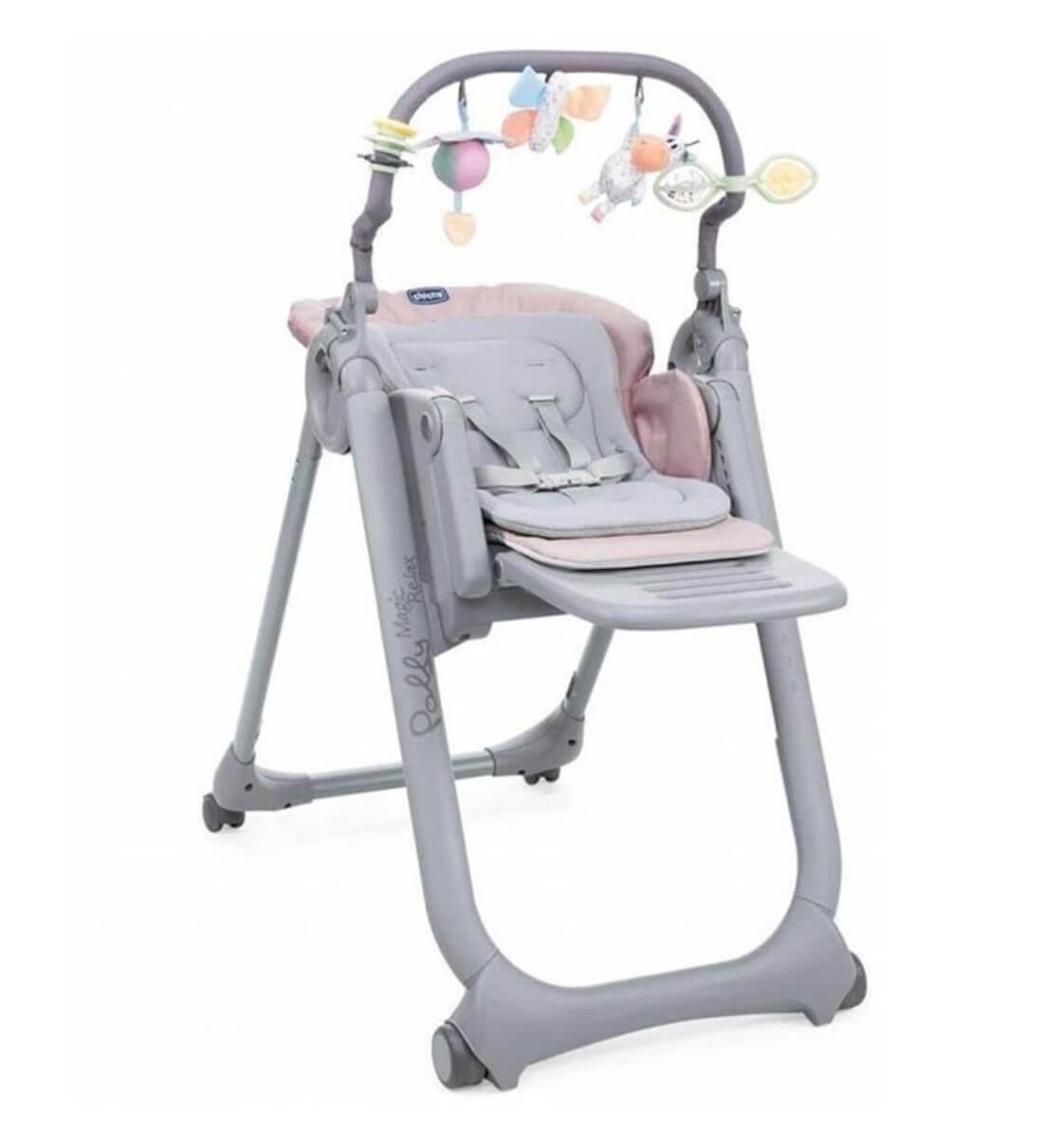Chicco: Стульчик для кормления Polly Magic Relax Paradise Pink