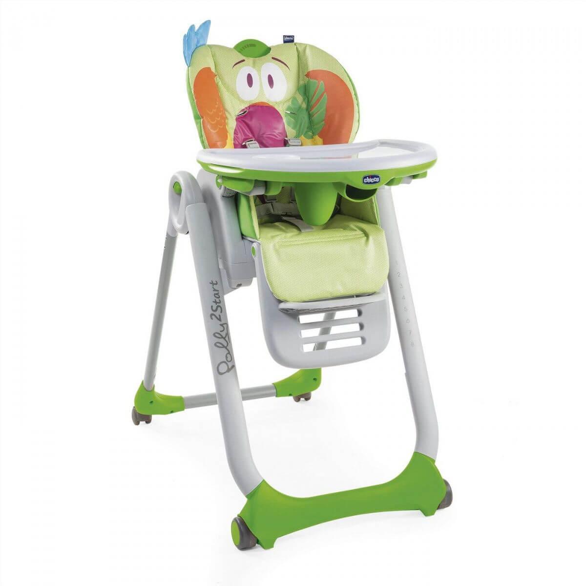 Chicco: Стульчик для кормления Polly 2 Start Parrot 4w