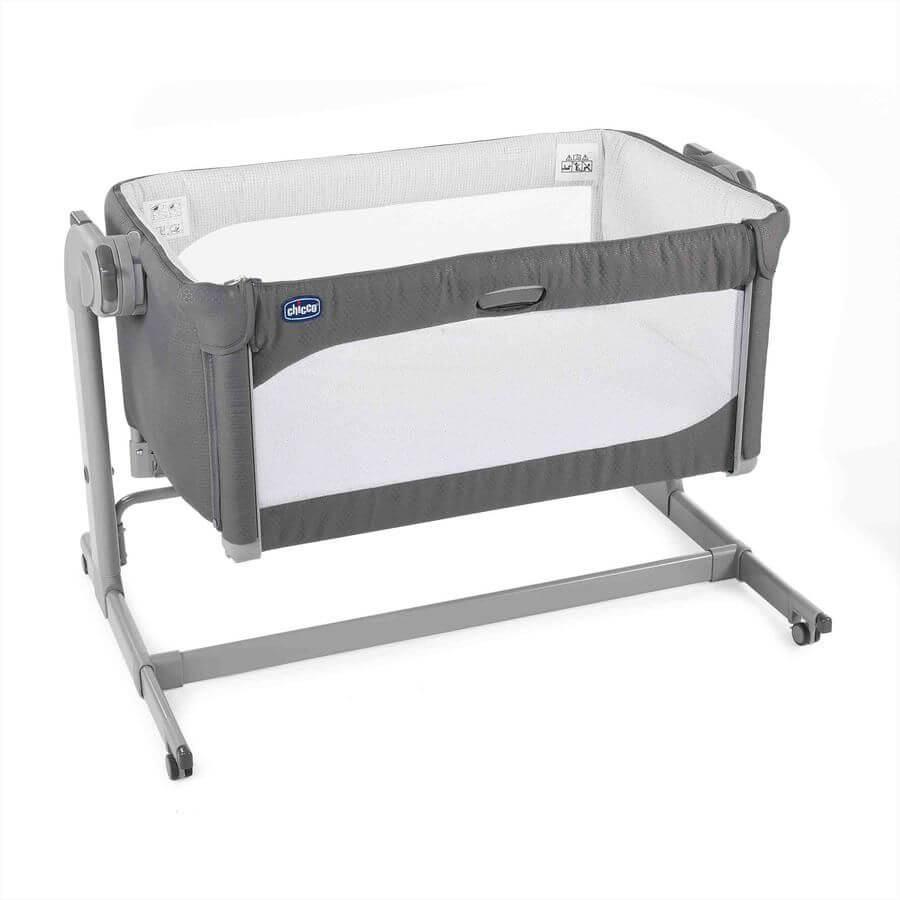 Chicco: Кроватка-манеж Next2Me Magic Moon Grey 0м+