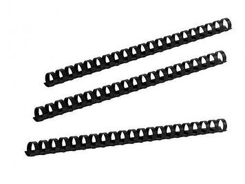 Пружины для переплета пластиковые Deli 10 мм, черные