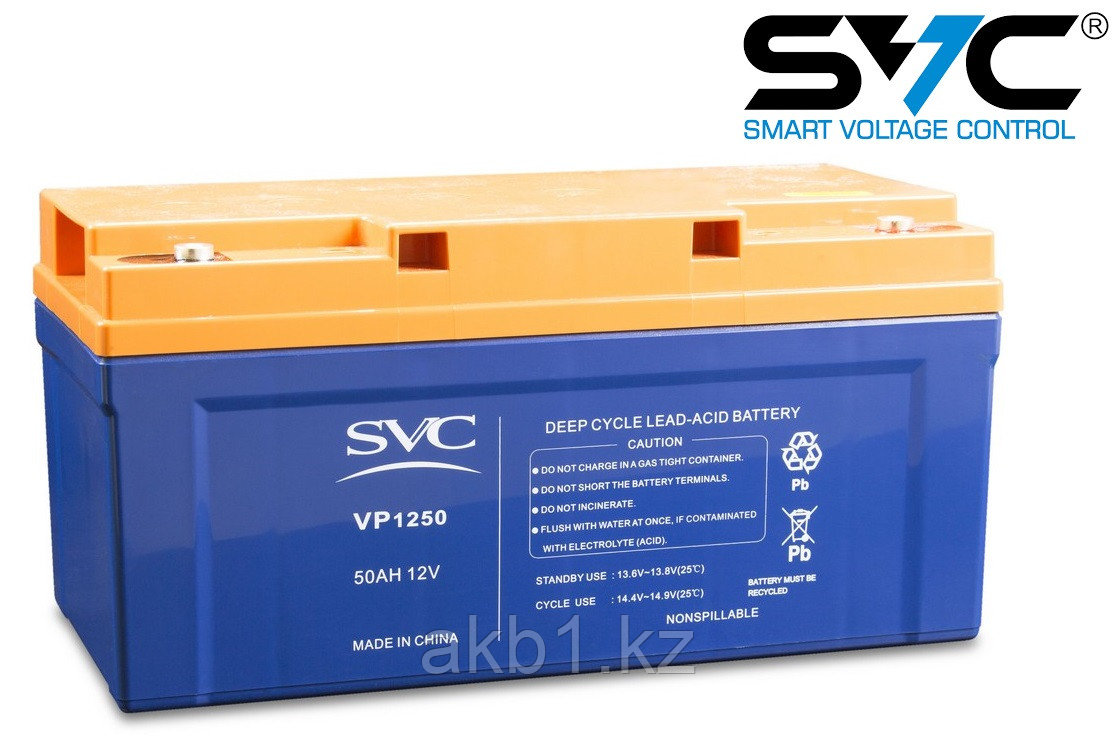 Аккумуляторная батарея SVC VP1250 12В 50 Ач