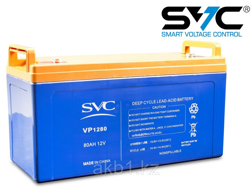 Аккумуляторная батарея SVC VP1280 12В 80 Ач - фото 1 - id-p81250660