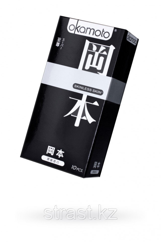 Презервативы Okamoto Skinless Skin Super №10 с двойной смазкой и ароматом ванили (цена за штуку)