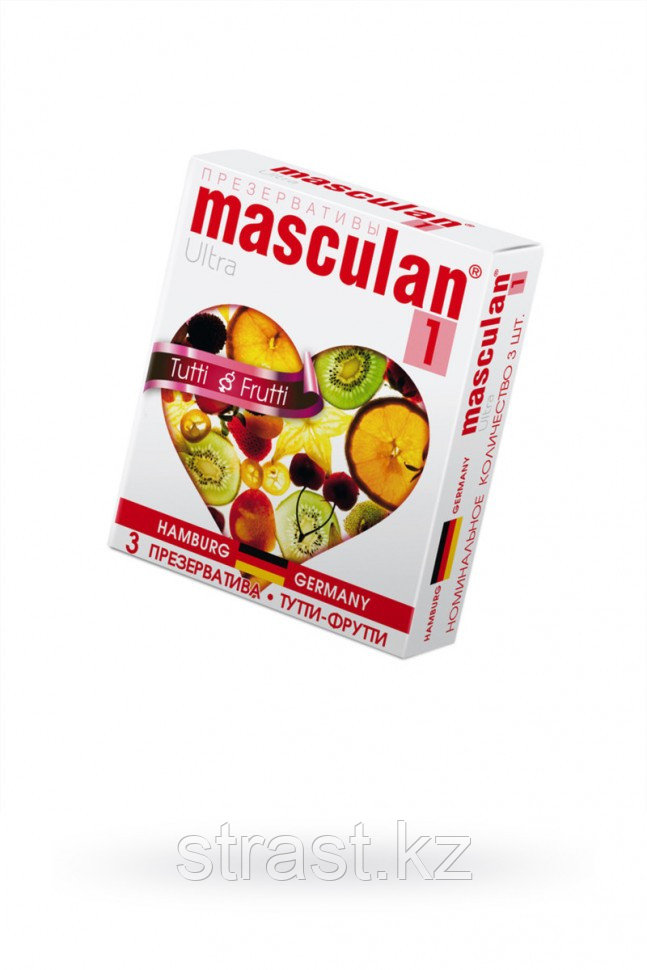 ПРЕЗЕРВАТИВЫ MASCULAN ULTRA 1, 3 ШТ. ТУТТИ-ФРУТТИ