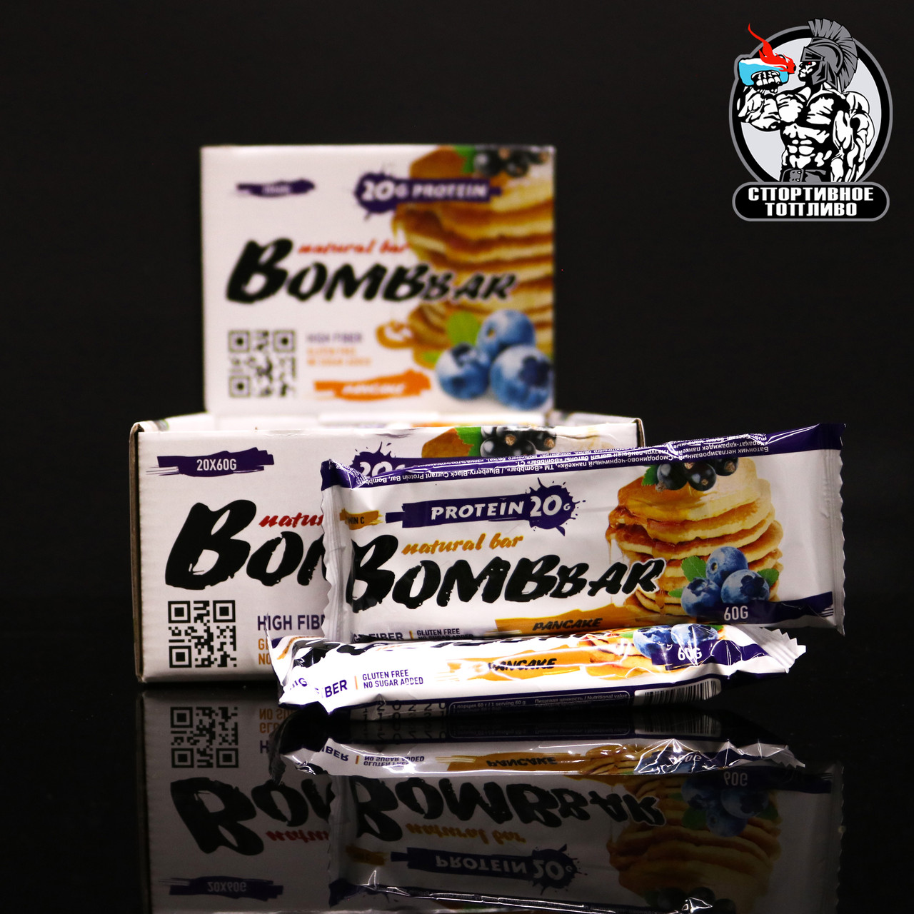 BomBBar - Белковый батончик 1шт/60гр Чернично смородиновый панкейк
