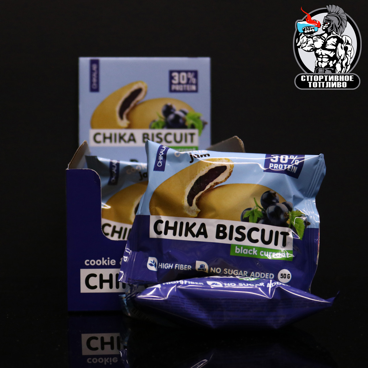 BombBar - Chika Biscuit 1шт/50гр Черная смородина
