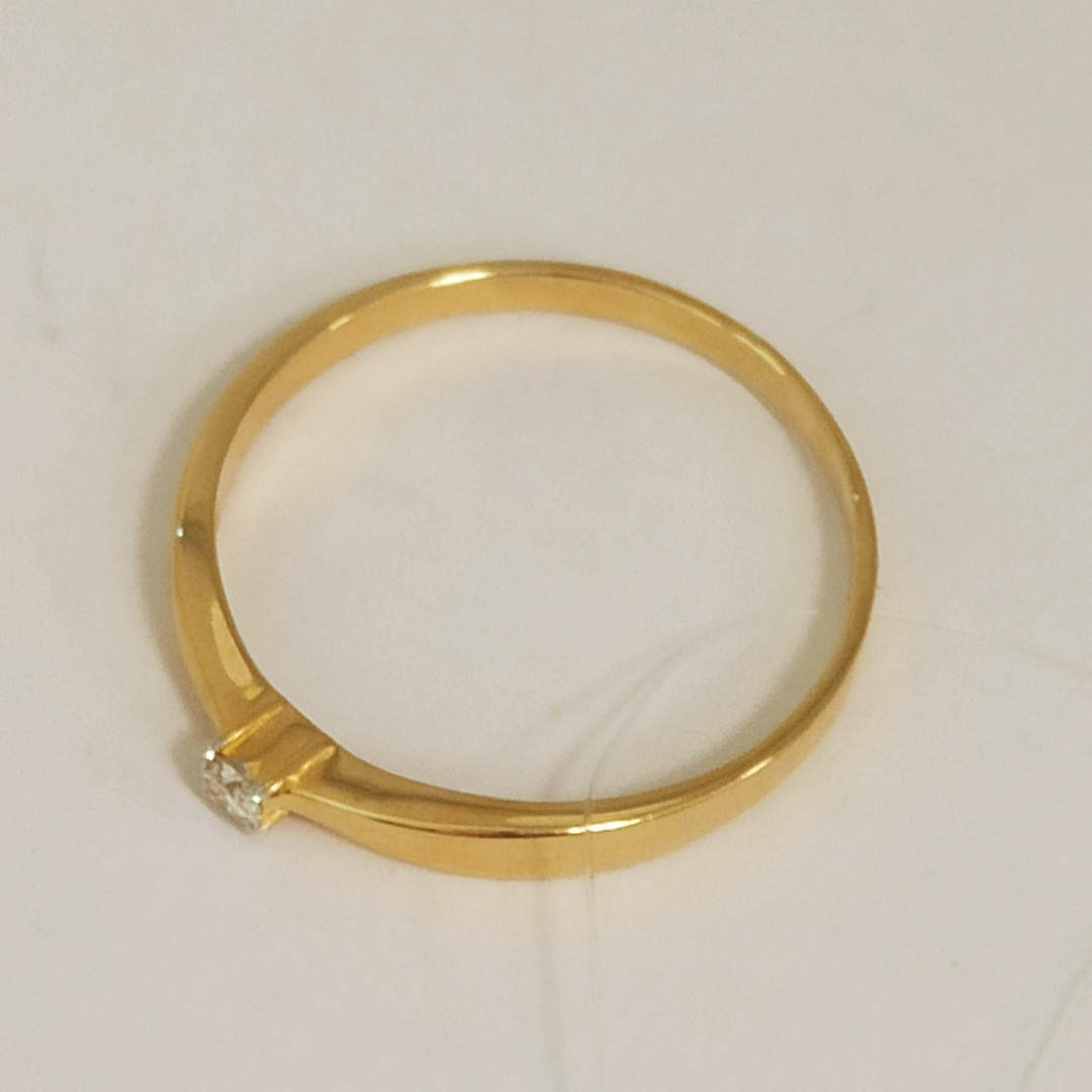 Кольцо с бриллиантом / 16,5 размер ( Шоурум ) - фото 3 - id-p81265758