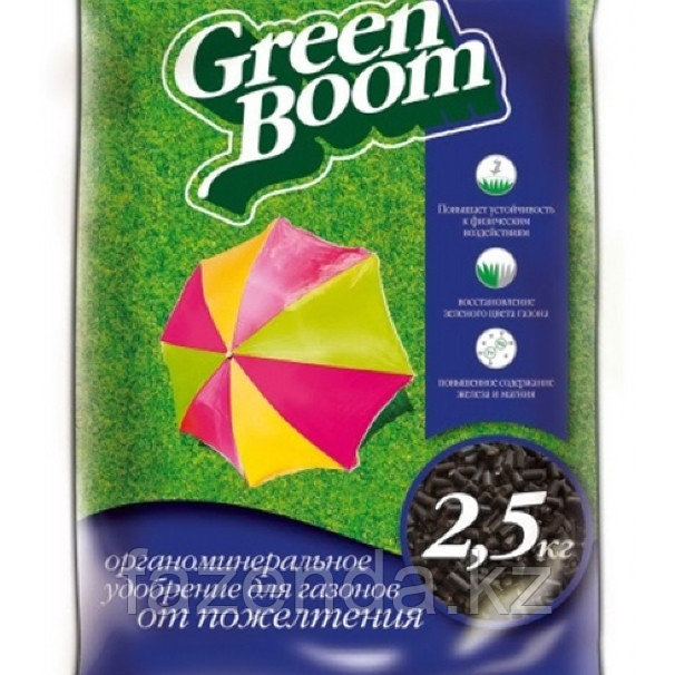Удобрение Greem boom для газона от пожелтения 2,5 кг - фото 1 - id-p81272008