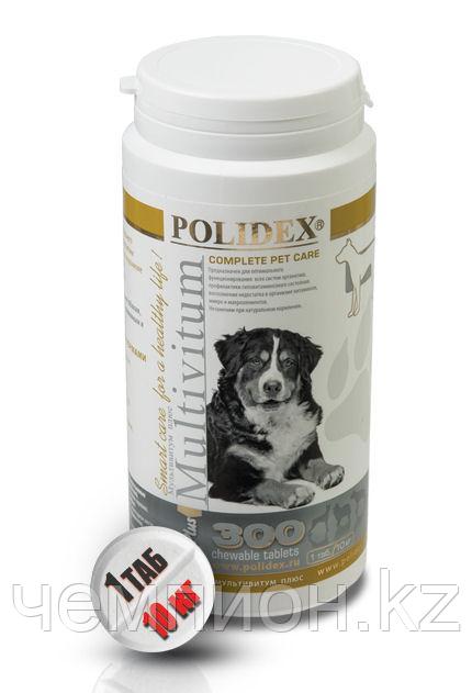 POLIDEX Multivitum plus, Полидекс, мультивитамины для собак, уп.300 табл.