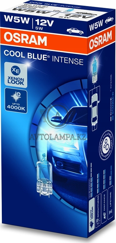 2825HCBI W5W DUOBOXI 5W 12V W2.1X9.5D 5XFS10 OSRAM голубовато-белый свет,  1х контактная лампочка: продажа, цена в Алматы. Лампочки для световых  приборов автомобиля от "Avtolampa.kz" - 81305911