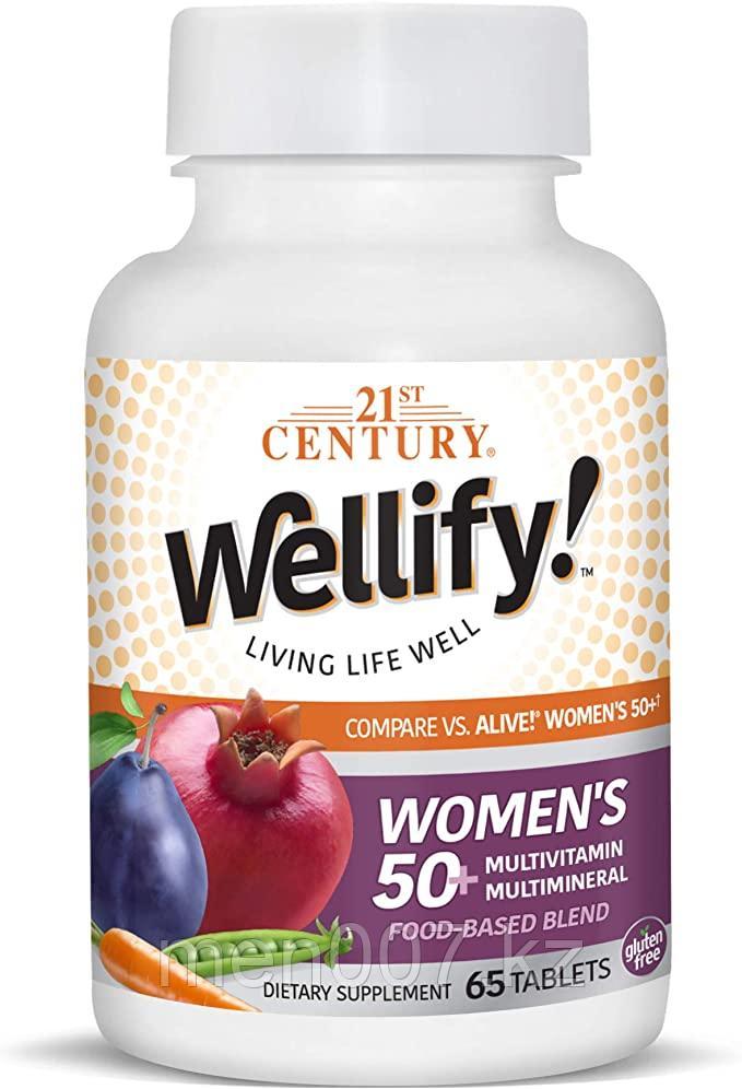 БАД Мультивитамины для женщин старше 50 лет Wellify! (65 таблеток) США 21st century - фото 1 - id-p81313473
