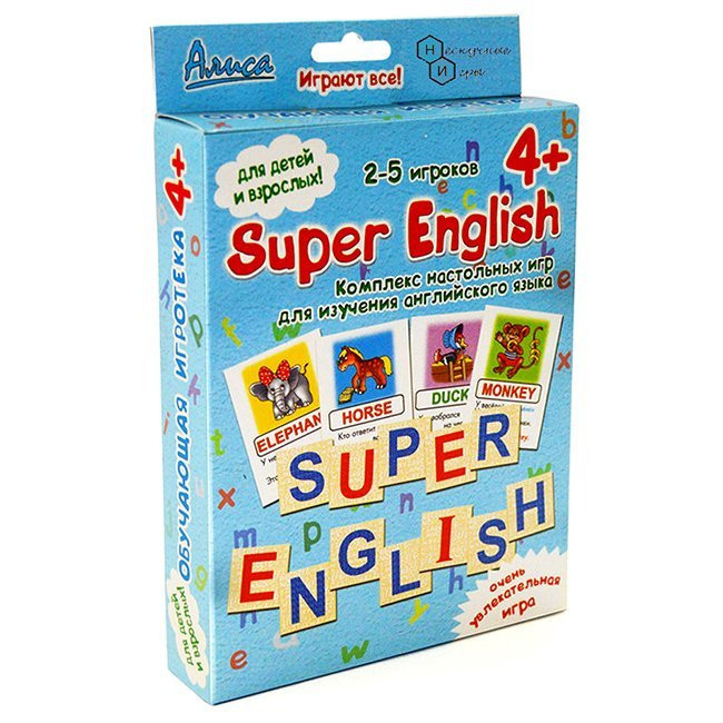 Алиса Настольная игра "Super English" - фото 1 - id-p81306551