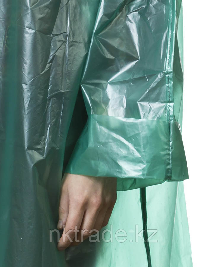 Плащ-дождевик STAYER 11610, полиэтиленовый, зеленый цвет, универсальный размер S-XL - фото 2 - id-p61498576