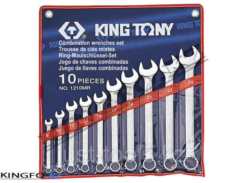 Набор комбинированных ключей 10 пр KING TONY 1210MR