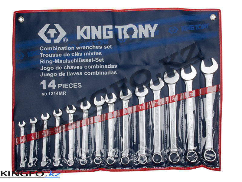 Набор комбинированных ключей 14 пр KING TONY 1214MR