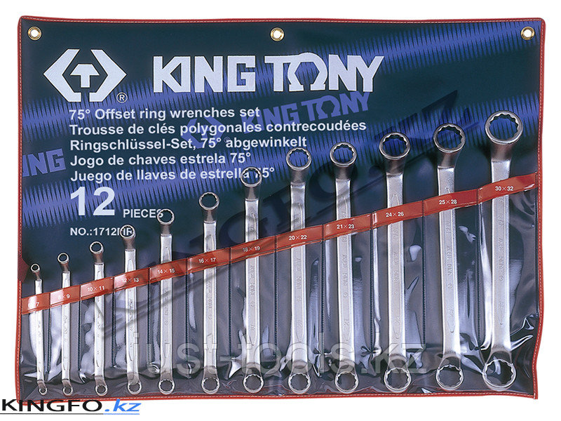 Набор накидных ключей 12 пр KING TONY 1712MR