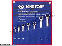 Набор комбинированных ключей с трещоткой 7 пр KING TONY 12107MRN