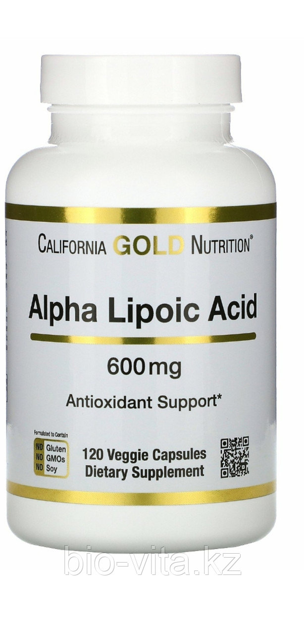Альфа-липоевая кислота 600 мг 120 капсул. California gold nutrition