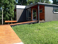 Контейнер баня с верандой