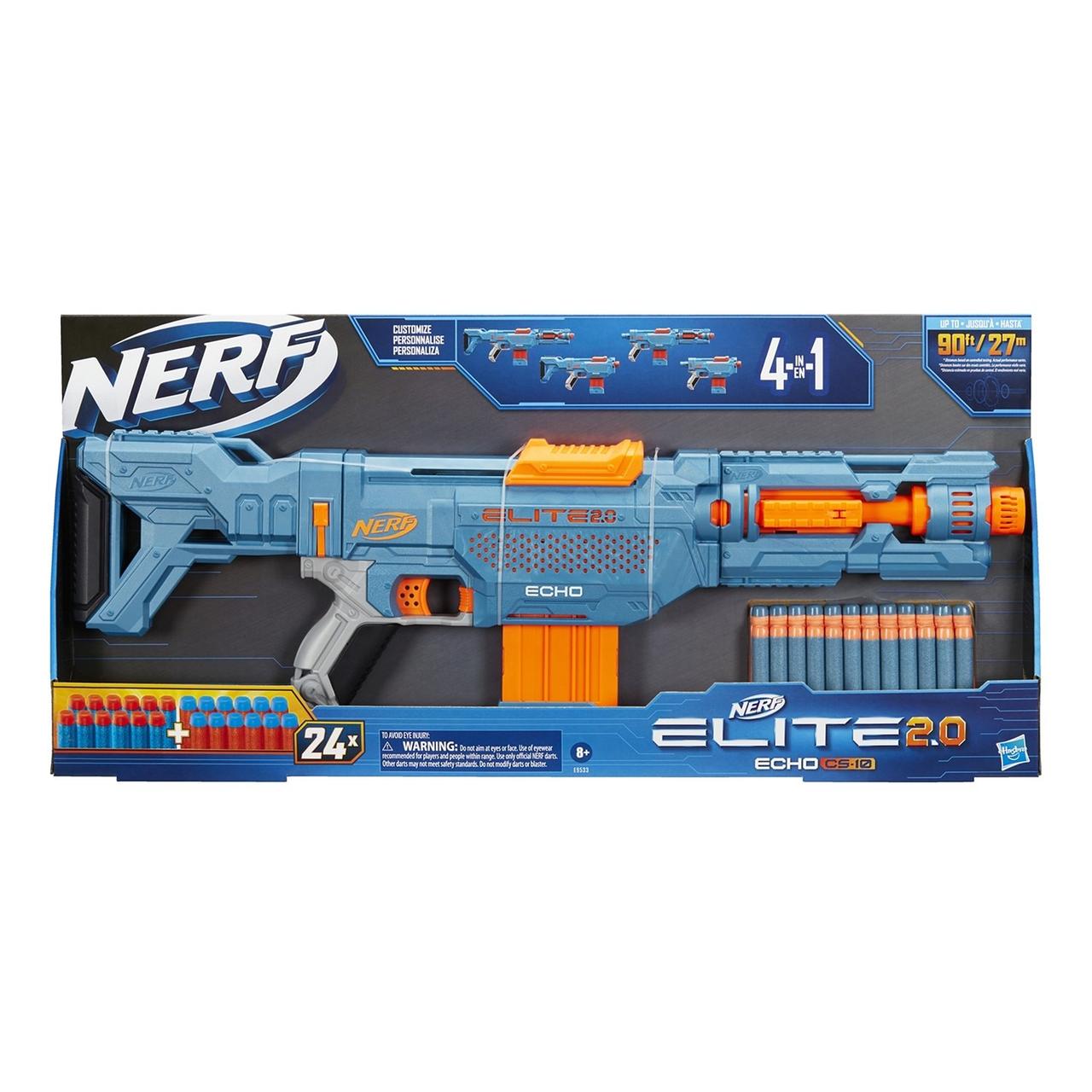 Hasbro Nerf N-Strike Elite 2,0 Бластер Нерф 4 в 1 "ЭХО CS-10" (Echo CS-10) - фото 3 - id-p81342434