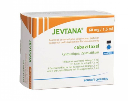 Джевтана (Кабазитаксел) Jevtana (Cabazitaxel) 60 мг/1,5 мл конц. д/я приг. р-ра д/я инф. (Европа)