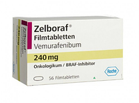 Зелбораф (Вемурафениб) Zelboraf (Vemurafenibum) 240 мг 56 таб. Европа