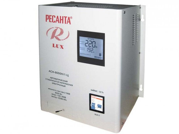 Стабилизатор напряжения серии LUX РЕСАНТА АСН-8000Н/1-Ц, фото 2