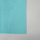 Набор ковриков для ванны и туалета «Моно голубой», 2 шт: 50×50, 50×80 см, фото 3