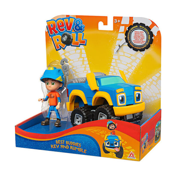 Rev&Roll EU881710 Фигрука+машинка (пластик) - Рев и Рамбл