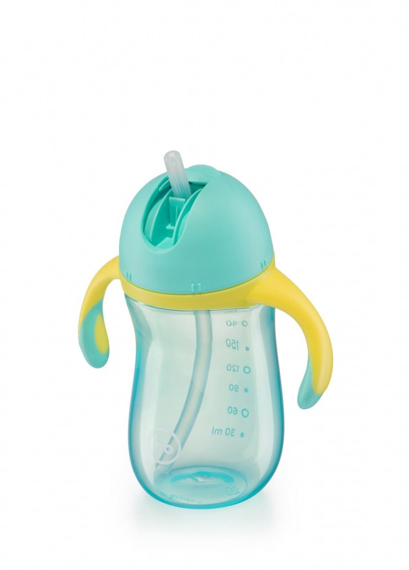 Поильник с трубочкой и ручками Happy Baby Straw Feeding Cup Mint
