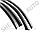 Ветровики (дефлекторы окон) Skoda Octavia 2012+ универсал с металлическим молдингом, фото 2