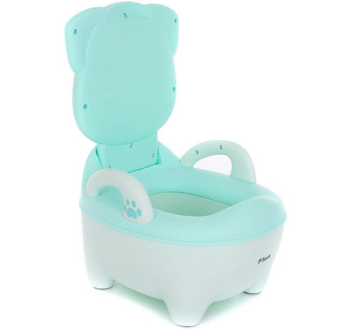 Детский горшок Pituso Котик в очках Зелёный Green