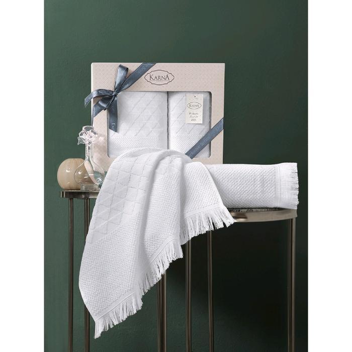 Комплект полотенец Monard 50x90 см, 70х140 см, цвет экрю