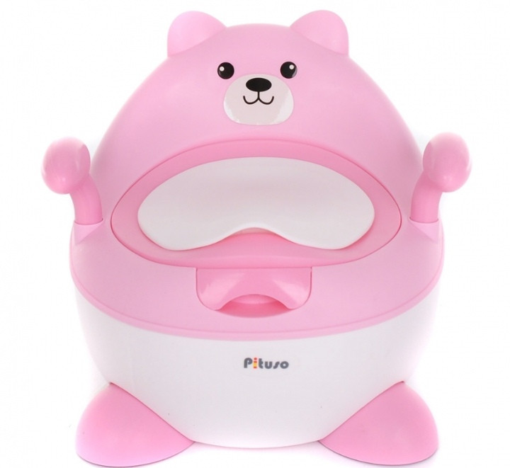 Детский горшок Pituso Мишутка Розовый Pink