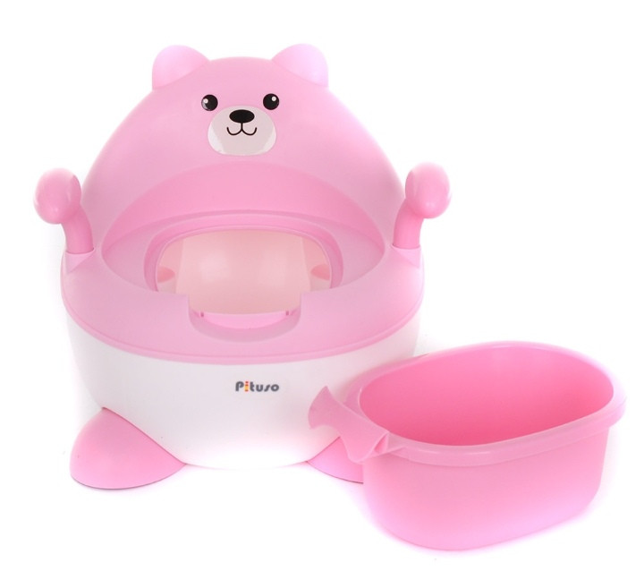 Детский горшок Pituso Мишутка Розовый Pink