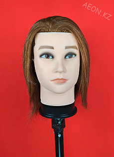 Голова-манекен мужской шатен волос (100%) - 40 см