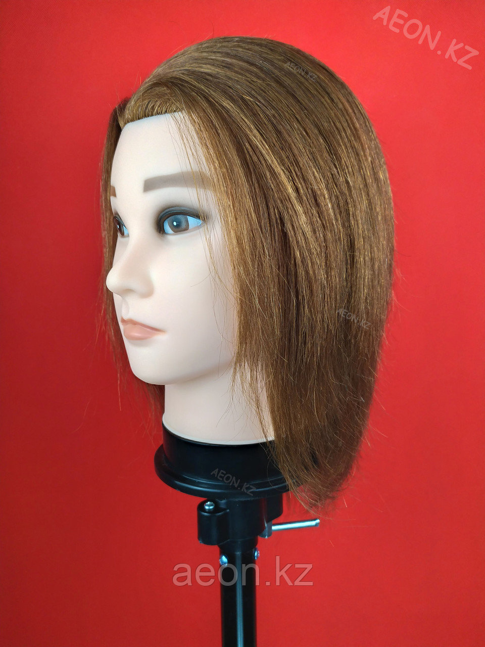 Голова-манекен мужской шатен волос (100%) - 40 см - фото 2 - id-p81357808